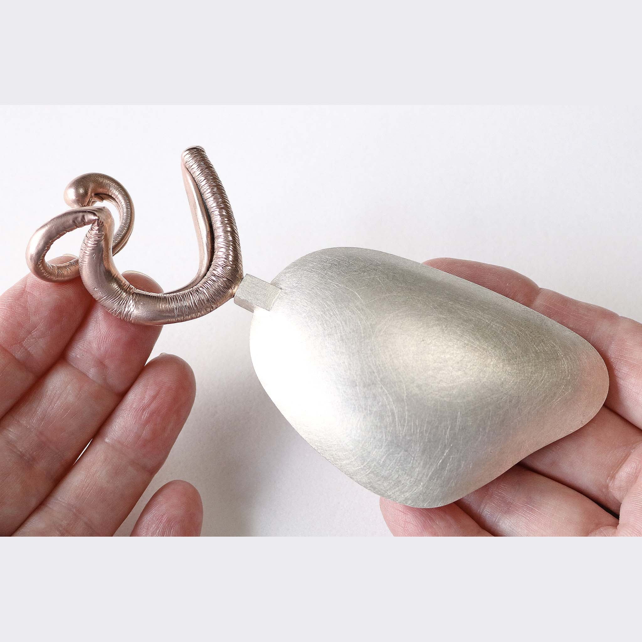 Scent Pod in Silver, Bronze and Gilding Metal